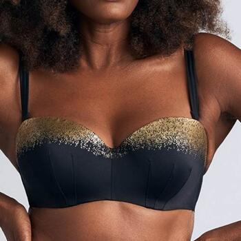 Marlies Dekkers Bademode Isthar Schwarz/Gold Gemoldefer Bikini BH