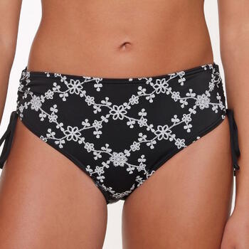 LingaDore Strand flowers All Over Schwarz/Weiß Bikini Slip