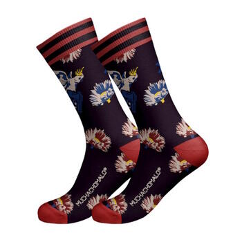 Muchachomalo Baretta Schwarz/Rot Socks