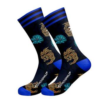 Muchachomalo Lickit Blau/Print Socks