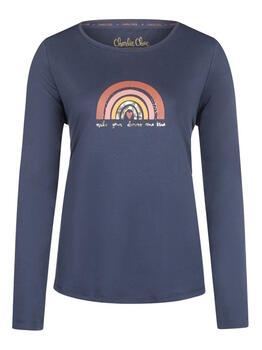 Charlie Choe Wandering Nights Navy-Blau Schlafshirt