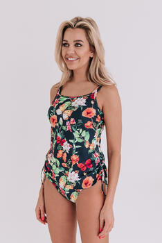 Bomain Venice Navy-Blau/Print Tankini Set