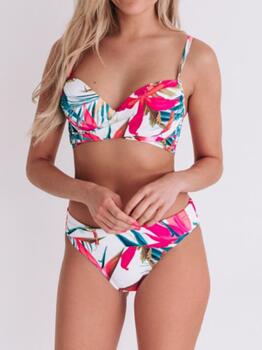 Bomain Bali Weiß/Print Set