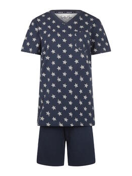 Charlie Choe RODEO Navy-Blau/Print Pyjama-Shirt