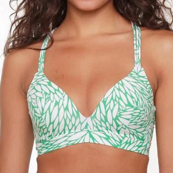 LingaDore Strand Grain grass Grün/Weiß Gemoldefer Bikini BH