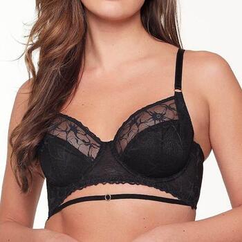 LingaDore Black Lace Schwarz Nicht geformter BH