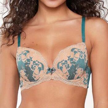 LingaDore  Turquoise & Sand Türkis/Print Push Up BH