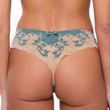 LingaDore  Turquoise & Sand Türkis/Print String