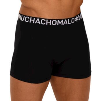Muchachomalo Light Cotton Solid Schwarz/Weiß Boxershort