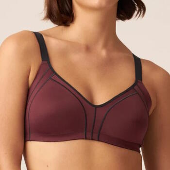 Naturana Minimizer Weinrot Ohne Bügel BH