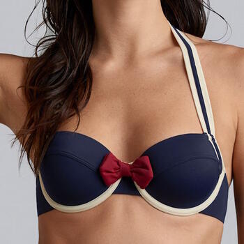 Marlies Dekkers Bademode Sailor Mary Navy-Blau/Elfenbein Gemoldefer Bikini BH