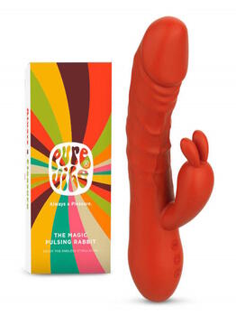 PureVibe Magic Pulsing Orange Kaninchen Vibrator