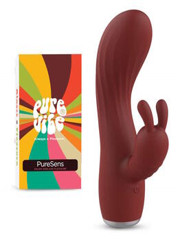 PureVibe PureSens Bordeaux Kaninchen Vibrator