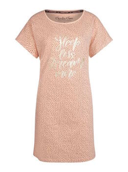 Charlie Choe T- Howdy Lachsrosa Nachtkleid