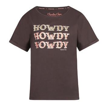 Charlie Choe T- Howdy Braun Schlafshirt