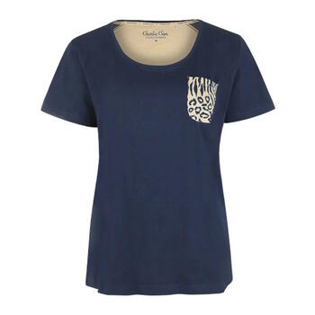Charlie Choe Wild Hearted Navy-Blau Schlafshirt