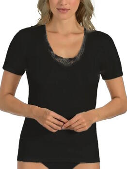 Entex Liesl Schwarz Frauen Thermo T-Shirt