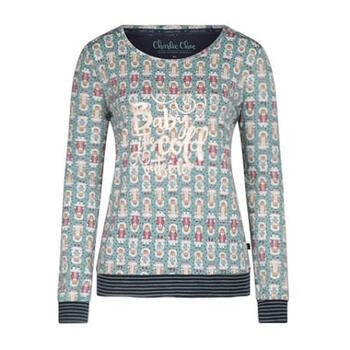 Charlie Choe Cold Days Grün/Print Schlafshirt