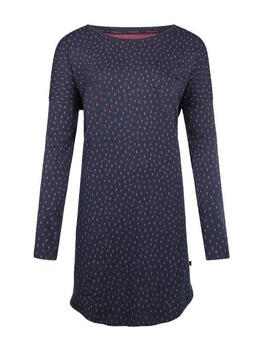 Charlie Choe Cold Days Navy-Blau/Print Nachtkleid
