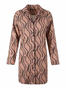 LingaDore Nacht Smoke Pink/Print Nachtkleid