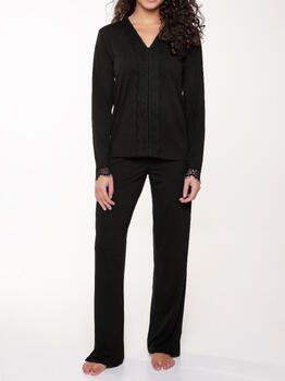 LingaDore Nacht Happy colour Schwarz Pyjama