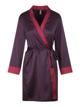 LingaDore Nacht Winetasting Weinrot Kimono