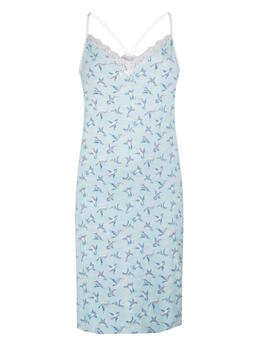 Charlie Choe La Vie Boheme Blau/Print Nachtkleid