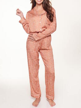 LingaDore Nacht  Bisque Autumn Braun/Print Pyjama
