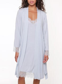 LingaDore Nacht Ballad Blue Baby Blau Kimono