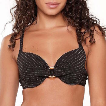 LingaDore Strand Black Diamond Schwarz Gemoldefer Bikini BH