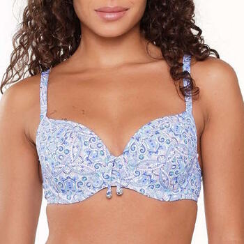 LingaDore Strand  All About The Details Blau/Print Gemoldefer Bikini BH