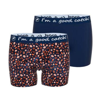 Ein Fisch namens Fred Deep Sea Navy-Blau/Print Boxershort