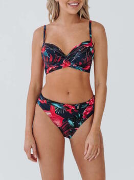 Bomain Lissabon Navy-Blau/Print Set