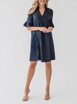 Bomain Capri Navy-Blau Strandkleid