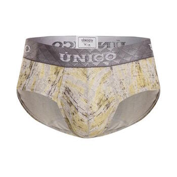Mundo Unico Enzima Grau/Print Männer Slip