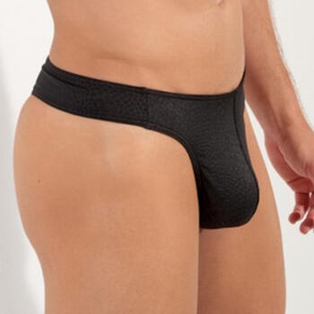 HOM Florida Schwarz/Print Männer String