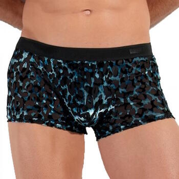 HOM Leopard Schwarz/Blau Sport Trunk