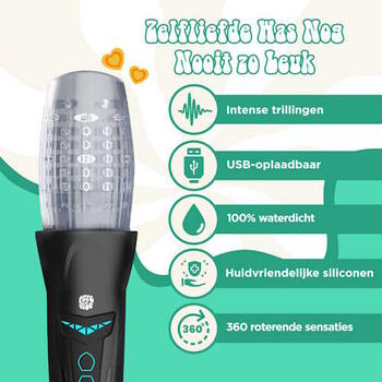 PureVibe Tornado Touch Schwarz/Grau Masturbator