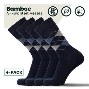 Bamboosa Steve Navy-Blau/Print Socks