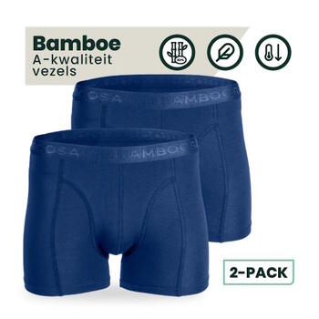 Bamboosa Lewis Navy-Blau Bambus Boxershort