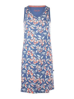 Charlie Choe Retro nights Navy-Blau/Print Nachtkleid