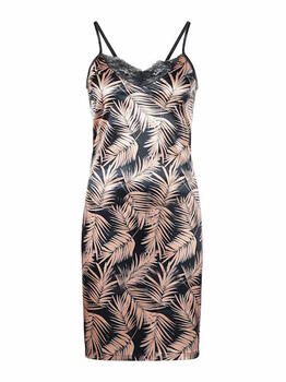Charlie Choe Retro nights Navy-Blau/Print Slipdress