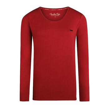 Charlie Choe Flower Power Rot Schlafshirt