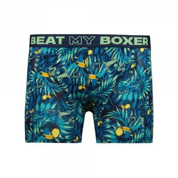 Schlag meinen Boxer Toucan Jungle Blau/Print Boxershort