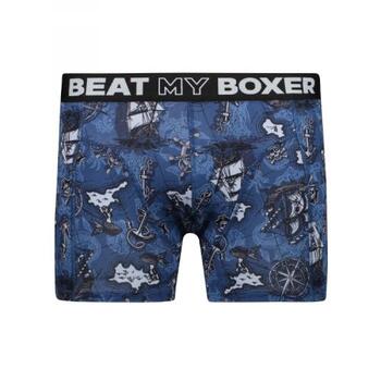 Schlag meinen Boxer Pirates Blau/Print Boxershort