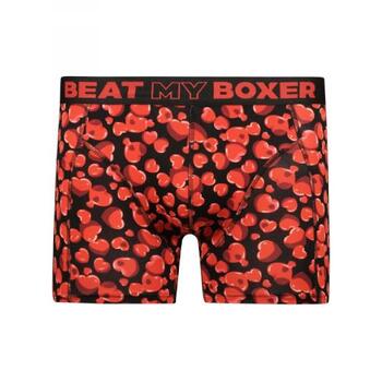 Schlag meinen Boxer Hearts Schwarz/Rot Boxershort
