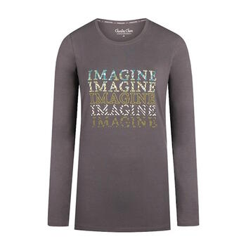 Charlie Choe Funky Nights Dunkegrau Schlafshirt