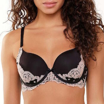 LingaDore black and cream Schwarz Vorgeformter BH