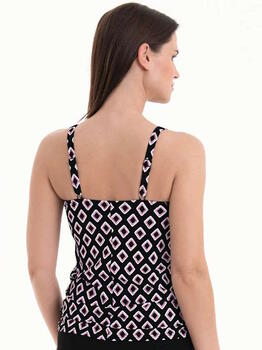 Rosa Faia Bademode Alina Schwarz/Print Tankini Set