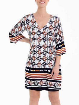 Anita Bademode Garda Schwarz/Braun Tunika